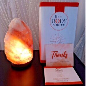 Himalayan Salt Lamp 10 inches 12Ib, Includes Dimmer Switch and Night Light-NIB